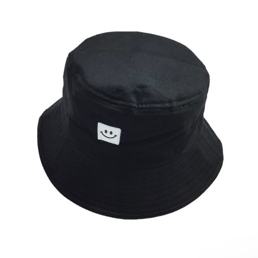Black Smiley Face Bucket Hat